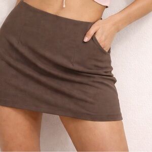 American Eagle Outfitters Brown Mini Skirt